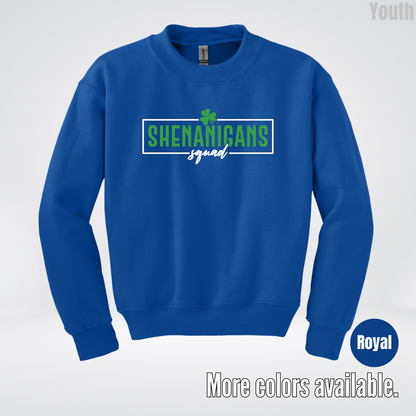 Shenanigans Squad 2 – Saint Patrick’s Day Youth Crewneck Sweatshirt