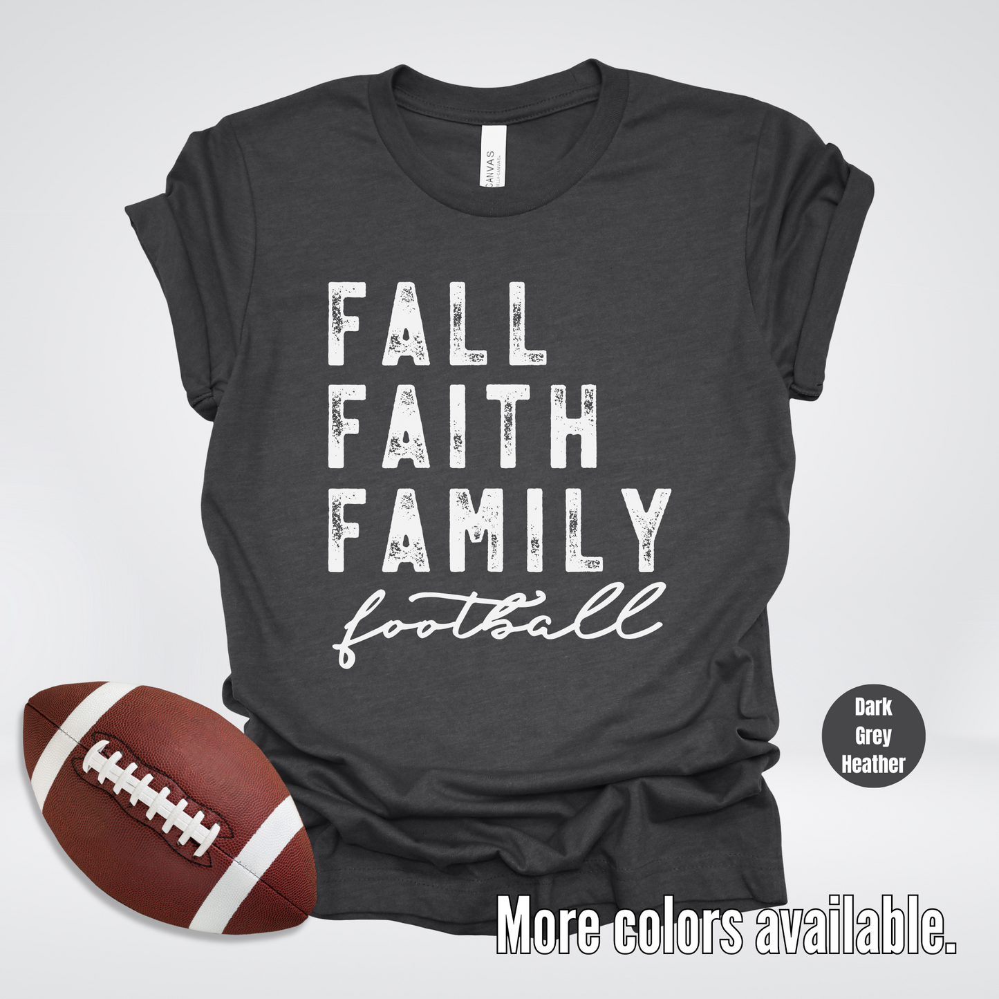 Fall Faith Family Football T-Shirt