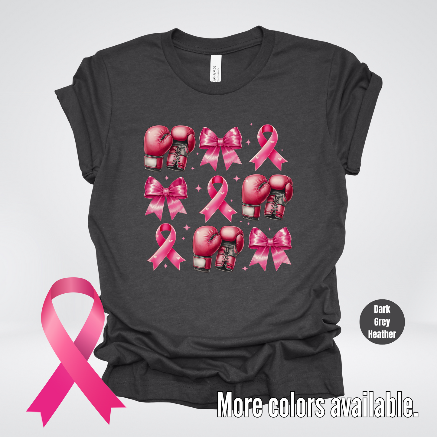 Boxing Coquette Breast Cancer Awareness T-Shirt