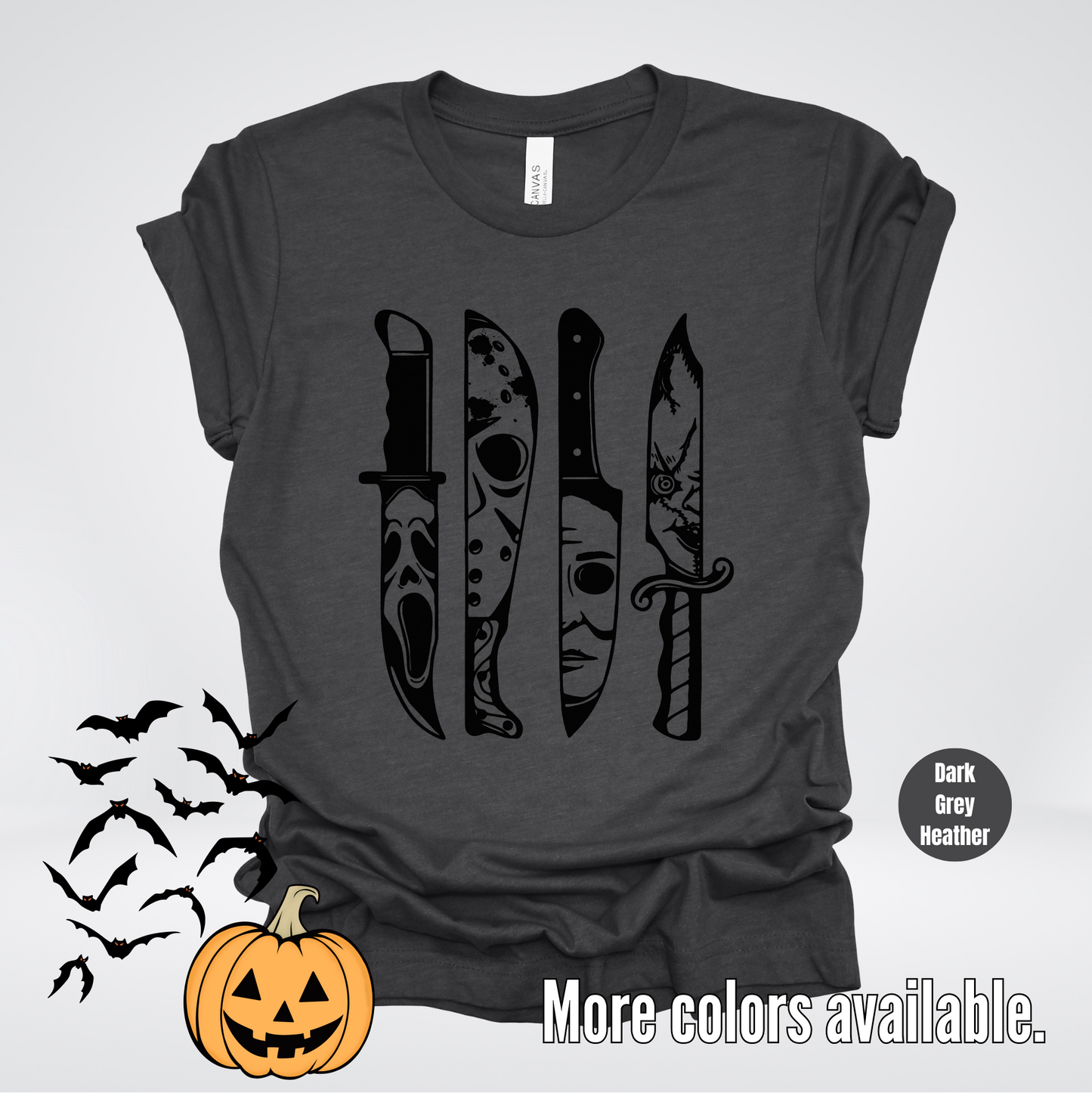 Halloween Horror Character Hack - Black Design T-Shirt