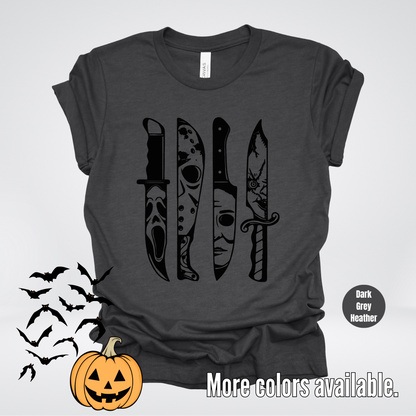 Halloween Horror Character Hack - Black Design T-Shirt