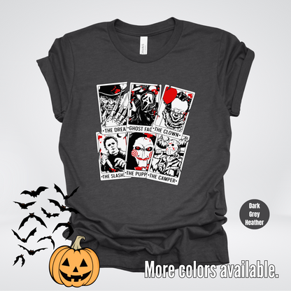 Halloween Horror Friends Tarot Cards T-Shirt