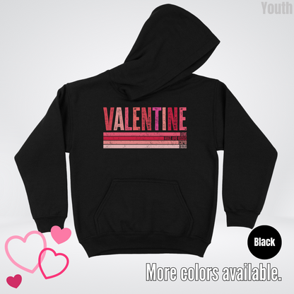 Valentine Hugs & Kisses Youth Hoodie
