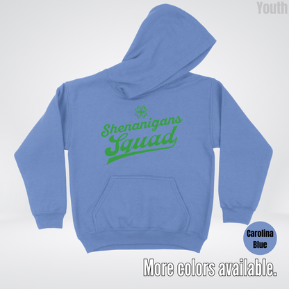 Shenanigans Squad - Green Design - St. Patrick's Day Youth Hoodie