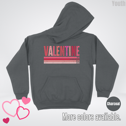 Valentine Hugs & Kisses Youth Hoodie