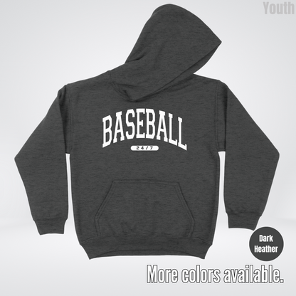 BASEBALL 24/7 Youth Hoodie