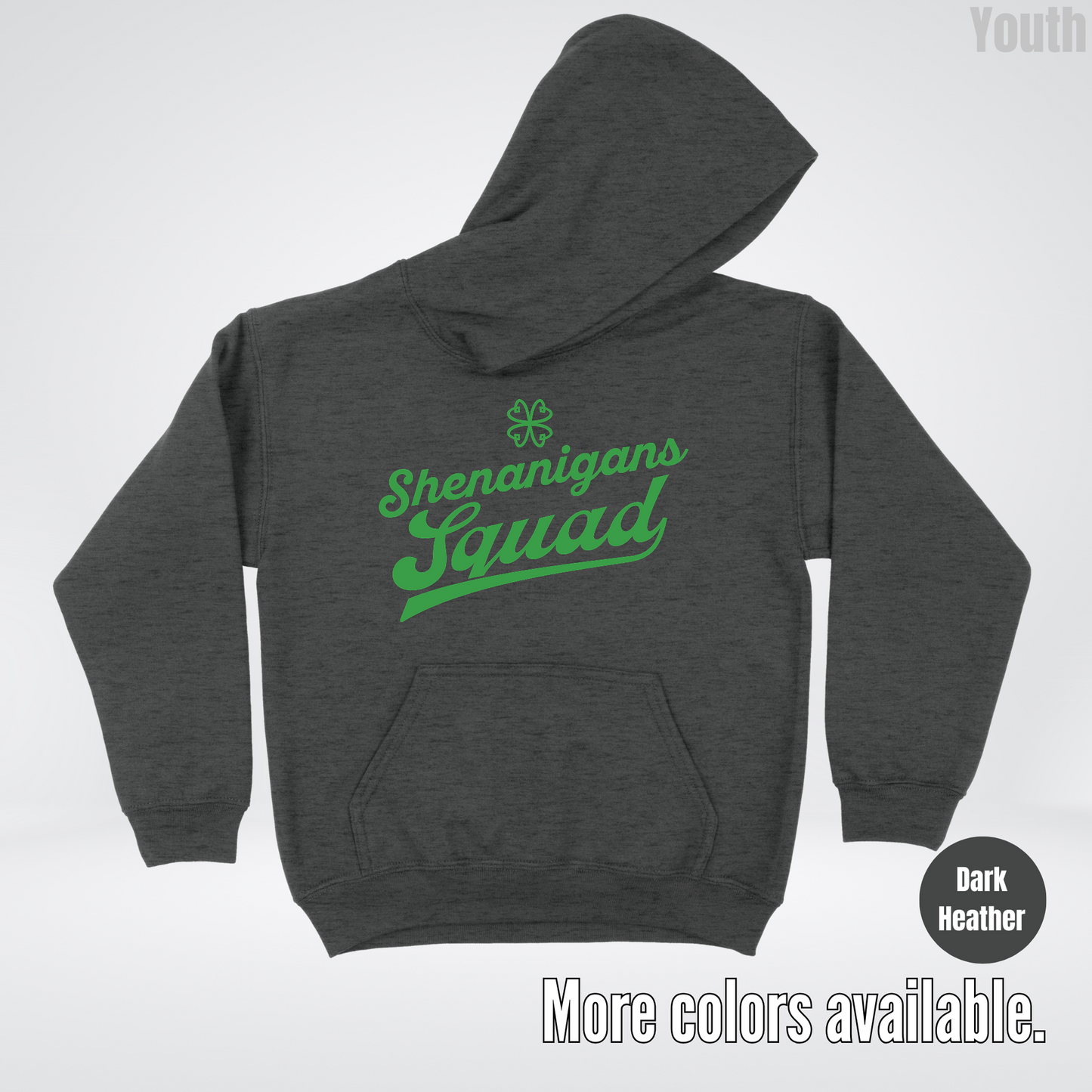 Shenanigans Squad - Green Design - St. Patrick's Day Youth Hoodie