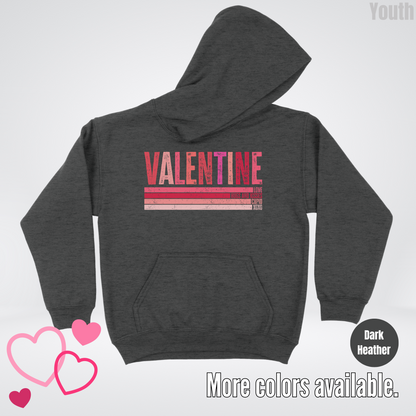Valentine Hugs & Kisses Youth Hoodie