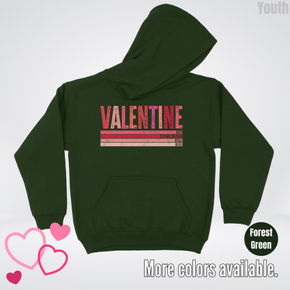 Valentine Hugs & Kisses Youth Hoodie