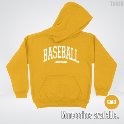 BASEBALL 24/7 Youth Hoodie