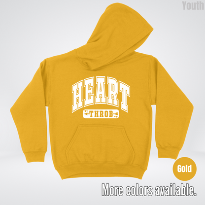 Heart Throb - White Design - Youth Hoodie