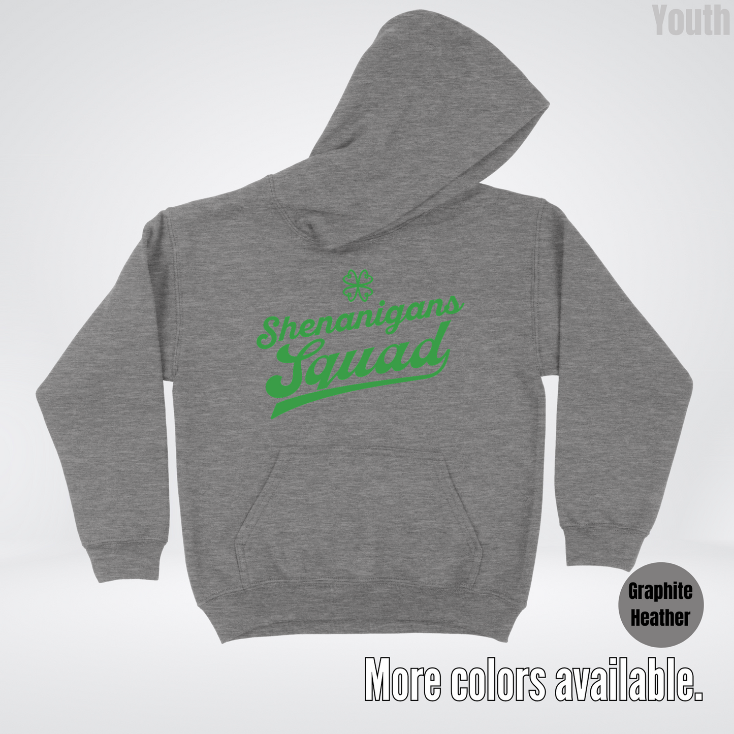 Shenanigans Squad - Green Design - St. Patrick's Day Youth Hoodie