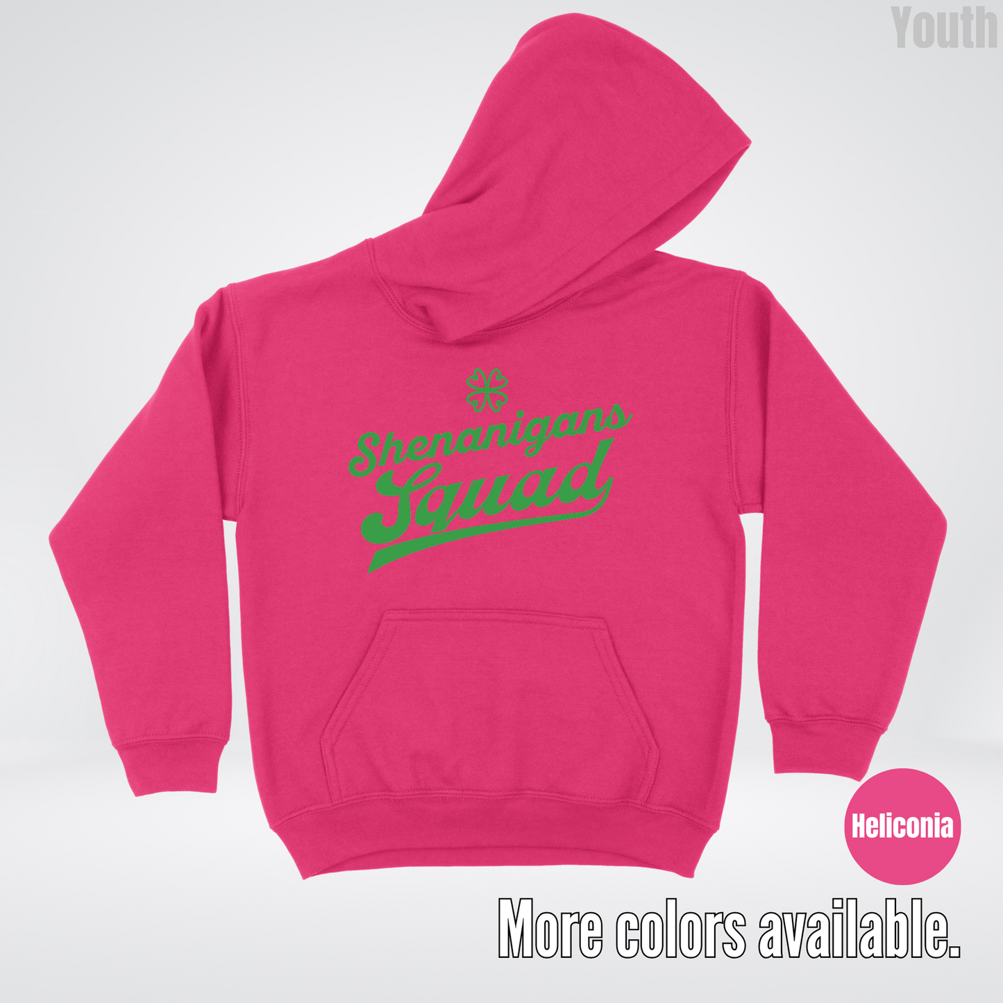 Shenanigans Squad - Green Design - St. Patrick's Day Youth Hoodie