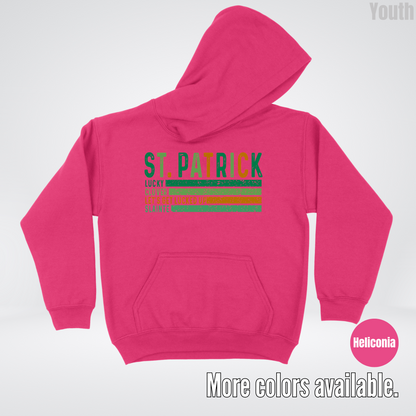 St. Patrick's Lucky Clover Let's Get Lucked Up Slainte St. Patrick's Day Youth Hoodie