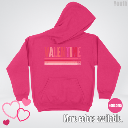 Valentine Hugs & Kisses Youth Hoodie