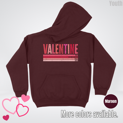Valentine Hugs & Kisses Youth Hoodie