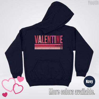 Valentine Hugs & Kisses Youth Hoodie