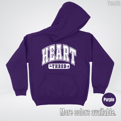 Heart Throb - White Design - Youth Hoodie