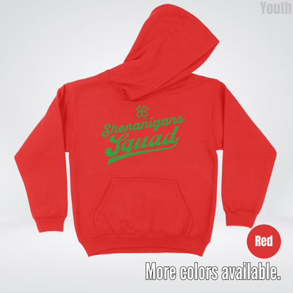 Shenanigans Squad - Green Design - St. Patrick's Day Youth Hoodie
