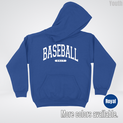 BASEBALL 24/7 Youth Hoodie