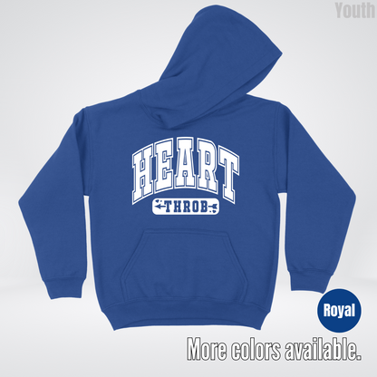 Heart Throb - White Design - Youth Hoodie