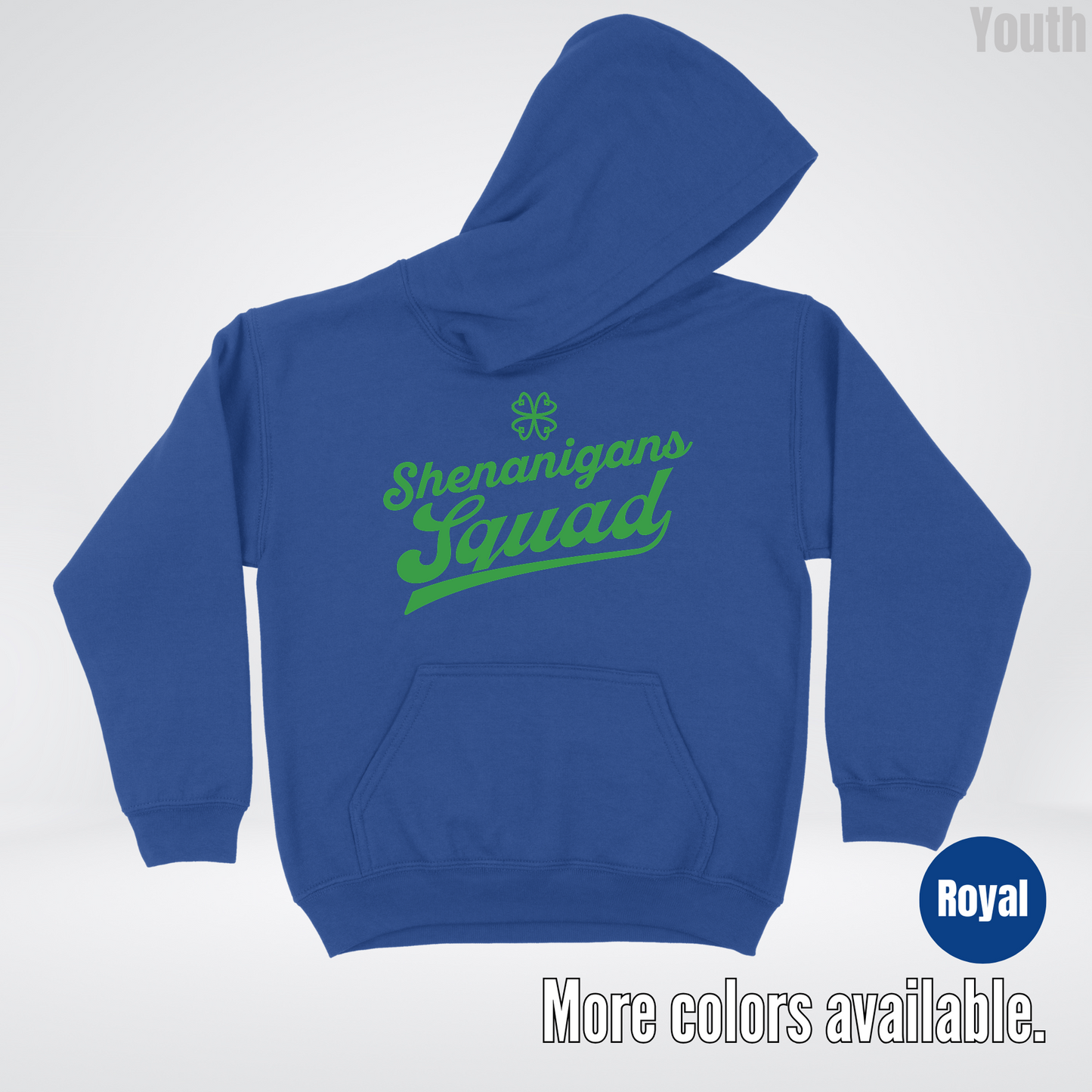 Shenanigans Squad - Green Design - St. Patrick's Day Youth Hoodie