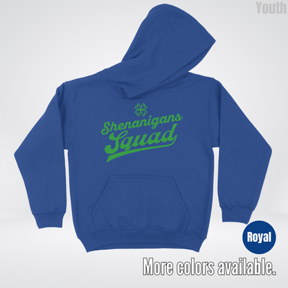 Shenanigans Squad - Green Design - St. Patrick's Day Youth Hoodie