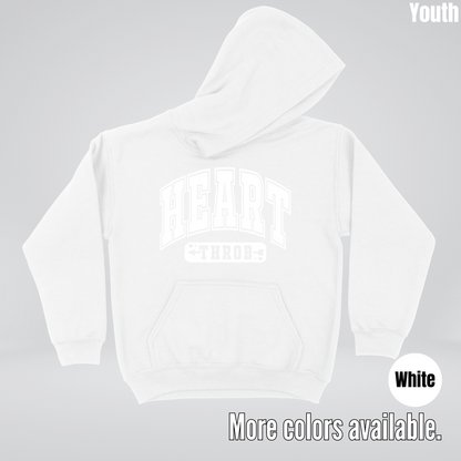 Heart Throb - White Design - Youth Hoodie