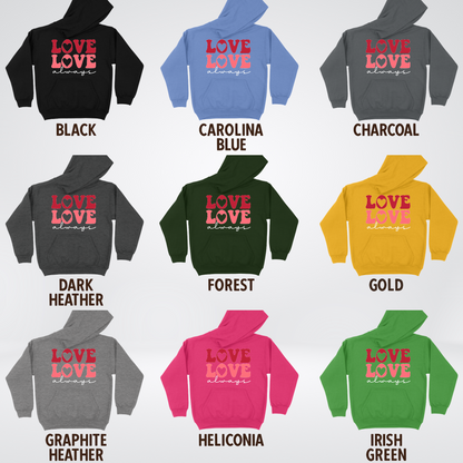 Love Love Always - White Always - Youth Hoodie
