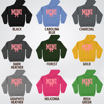 Mini Coquette Hearts Valentines Day Youth Hoodie