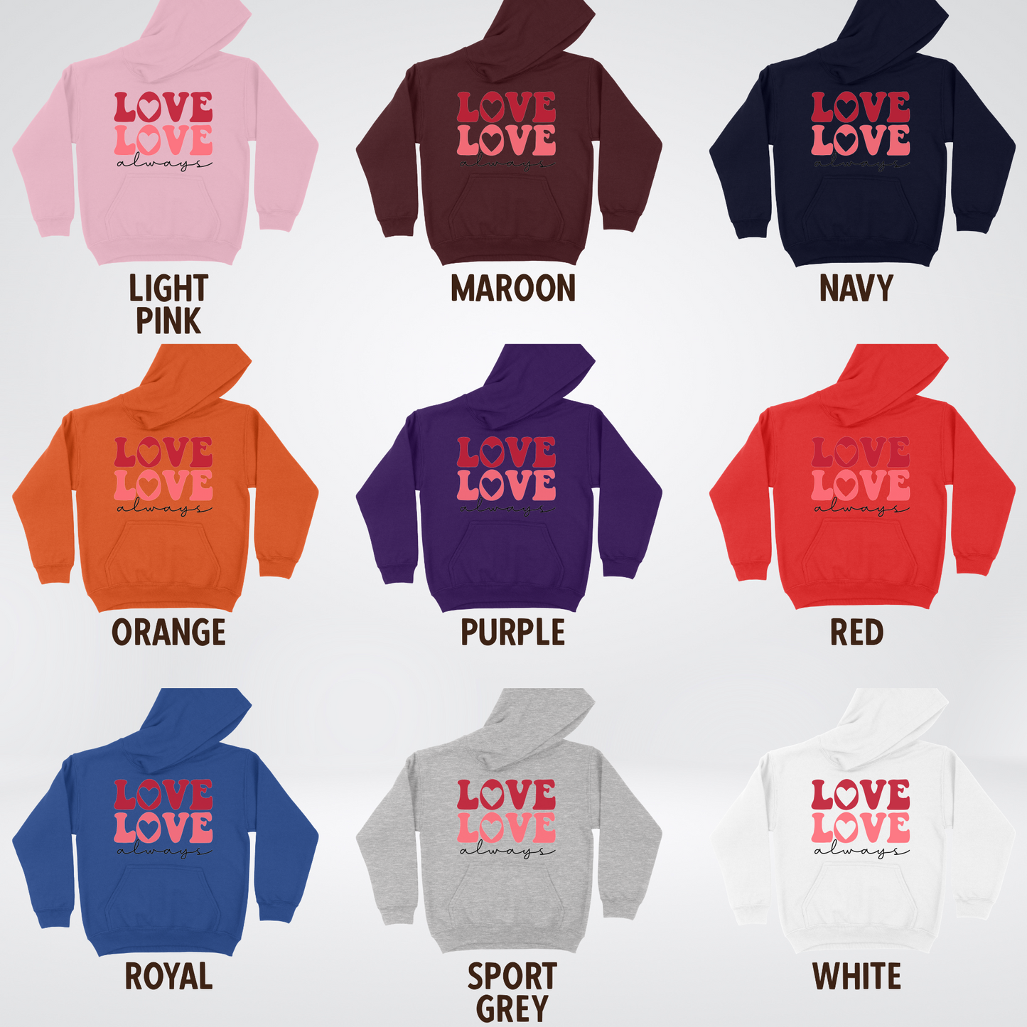 Love Love Always Youth Hoodie