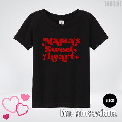 Mama's Sweet Heart Red Design Toddler T-Shirt