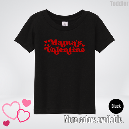 Mamas Valentine Retro Red Design Toddler T-Shirt