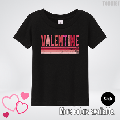 Valentine Hugs & Kisses Toddler T-Shirt