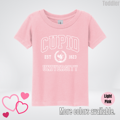 Cupid University Est 1823 White Design Toddler T-Shirt