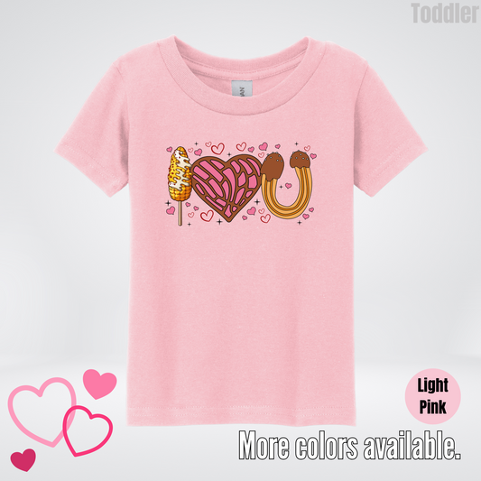 I Love You Elote Concha Churro Toddler T-Shirt