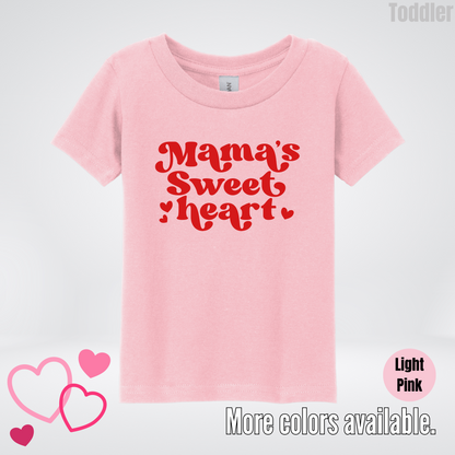 Mama's Sweet Heart Red Design Toddler T-Shirt