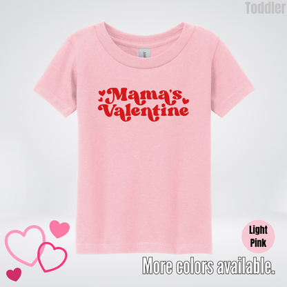 Mamas Valentine Retro Red Design Toddler T-Shirt