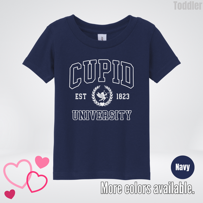 Cupid University Est 1823 White Design Toddler T-Shirt