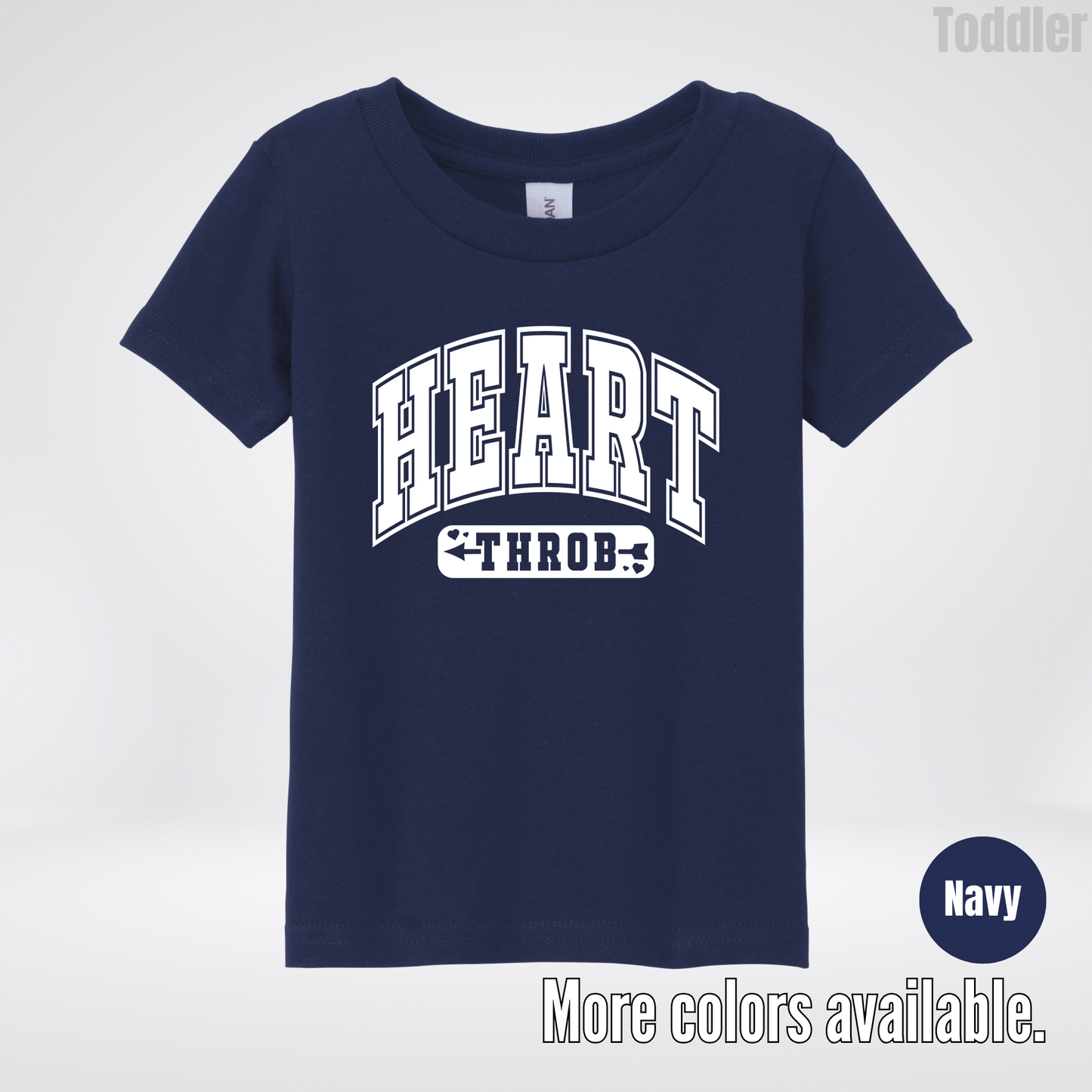 Heart Throb - White Design - Toddler T-Shirt