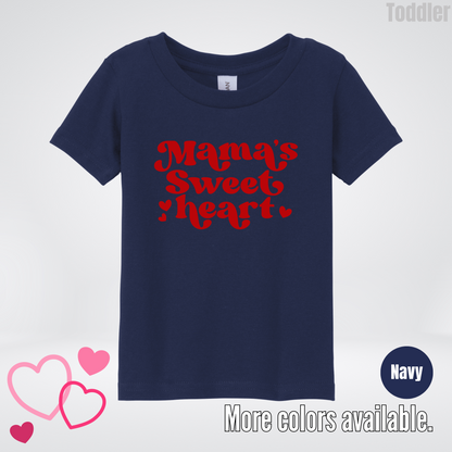 Mama's Sweet Heart Red Design Toddler T-Shirt