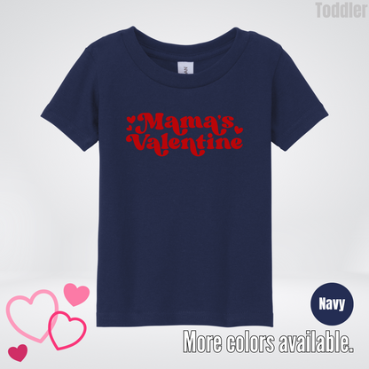 Mamas Valentine Retro Red Design Toddler T-Shirt