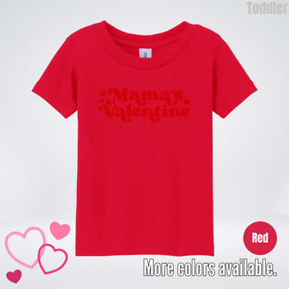 Mamas Valentine Retro Red Design Toddler T-Shirt