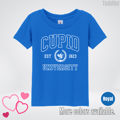 Cupid University Est 1823 White Design Toddler T-Shirt
