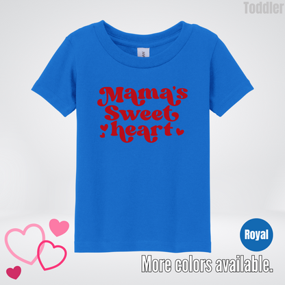 Mama's Sweet Heart Red Design Toddler T-Shirt