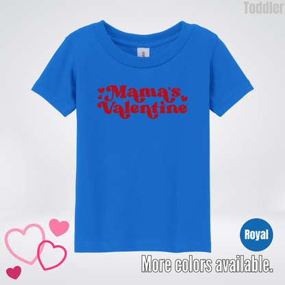 Mamas Valentine Retro Red Design Toddler T-Shirt