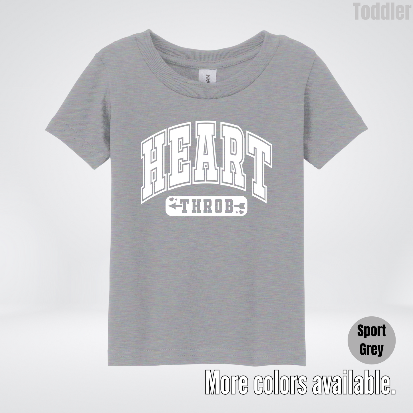 Heart Throb - White Design - Toddler T-Shirt