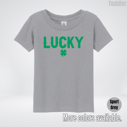 Lucky & Four Leaf Clover - Green Design - Saint Patrick's Day Toddler T-Shirt