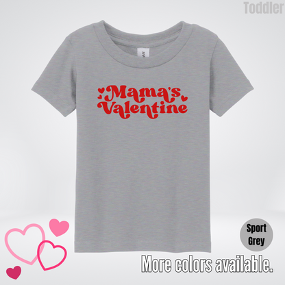 Mamas Valentine Retro Red Design Toddler T-Shirt