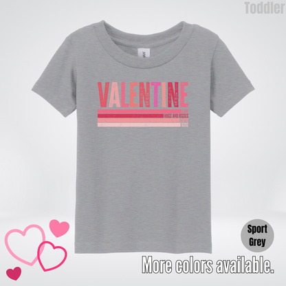 Valentine Hugs & Kisses Toddler T-Shirt